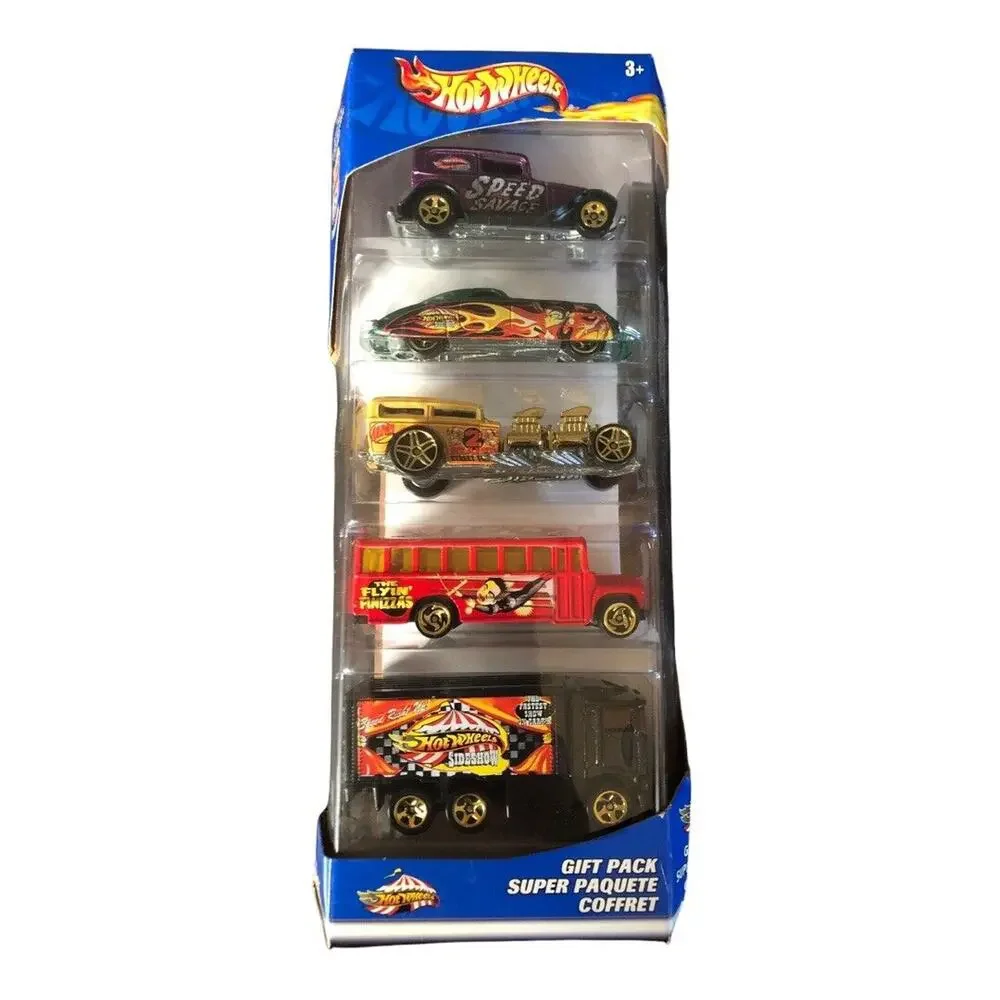 NIP Hot Wheels Diecast 5-Car Gift Pack 35th Anniversary 2002 Circus 54447‎